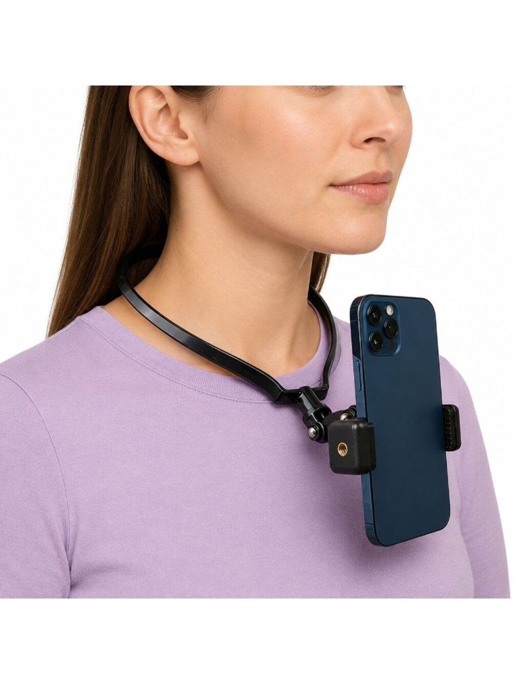 Hands Free Wearable Neck Phone Holder Stand POV Video Recording New Sealed
